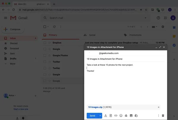 انتقال عکس از کامپیوتر به آیفون بدون آیتونز
